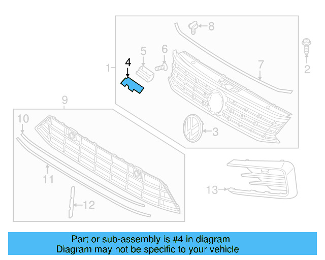 Nameplate 5K0-853-688-A-FXC - View 5