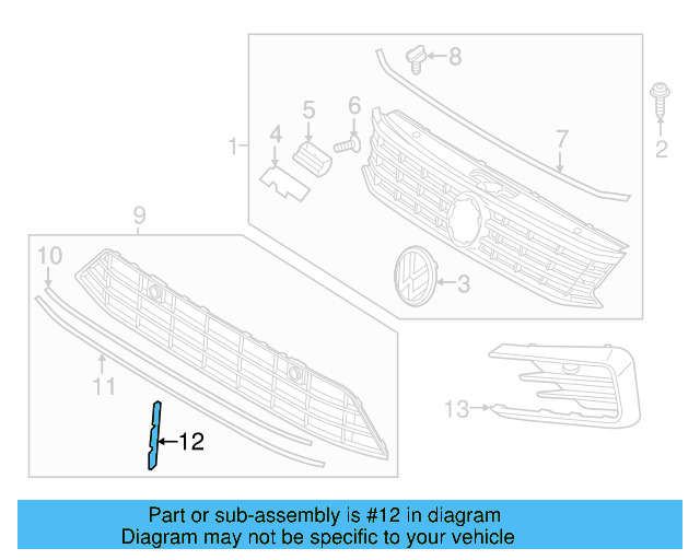 Center Molding 561-853-525-2ZZ - View 5