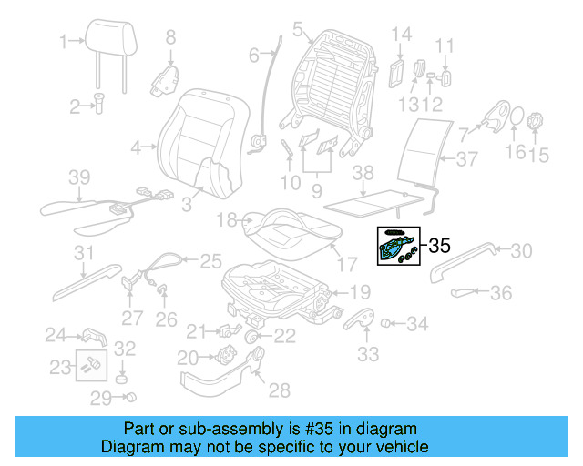 Release Handle 1C0-881-633-A-B41 - View 17