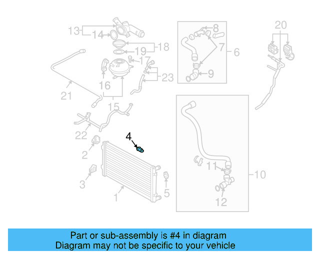 Temp Sensor 06A-919-501-A - View 2