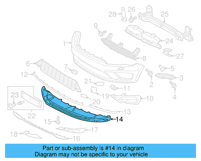 Spoiler 7P6-807-061-H-9B9 - View 6