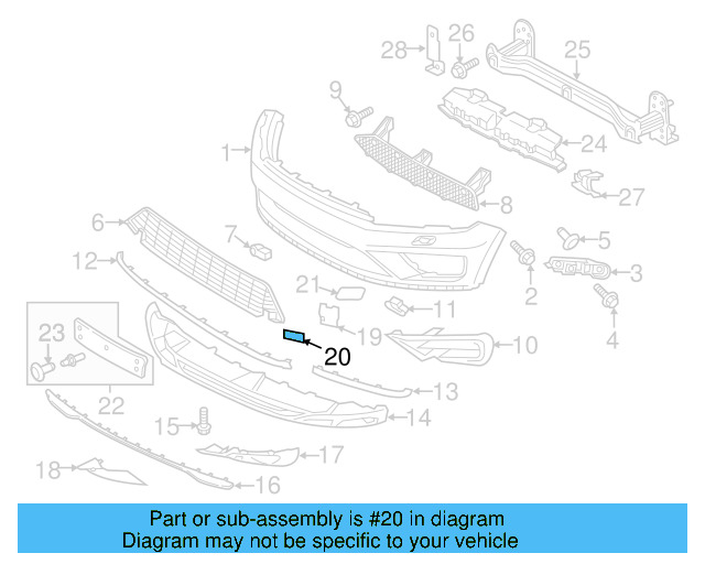 Tow Eye Cap Cover (Unpainted) 7p6807156gru - View 8