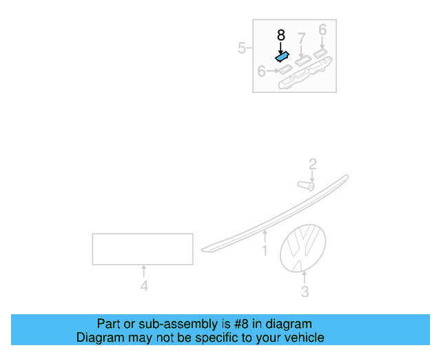 License Lamp 3B5-998-026-A - View 3