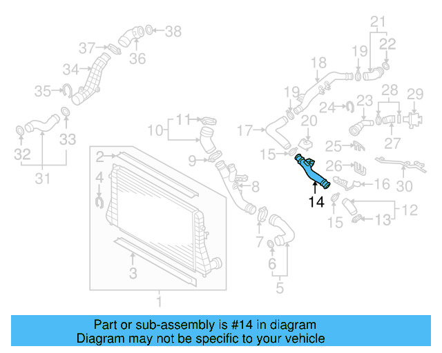 Connector Pipe Retainer Clip 1J0-145-769-B - View 9