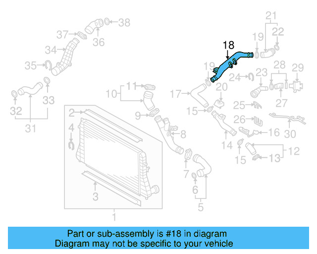 Center Pipe 1K0-145-945-C - View 11