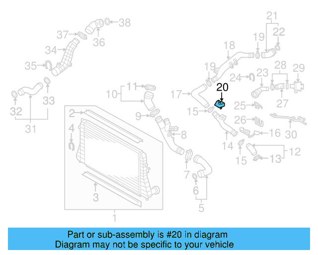 Air Pipe Bracket 1K0-145-961-E - View 7