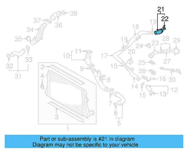 Rear Hose 1K0-145-856-A - View 11