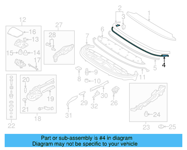 Finish Molding Gasket 1Q0-825-417-E - View 3