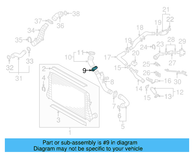 Pressure Tube 1K0-145-838-S - View 5