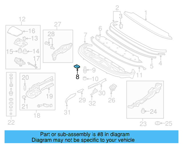 Lower Cover Cap 1Q0-825-330 - View 3