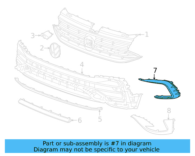 Air Vent Grille 5NN-854-661-K-041