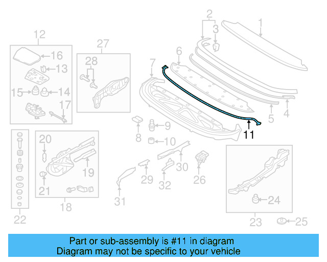 Seal Strip 1Q0-825-397-G - View 4