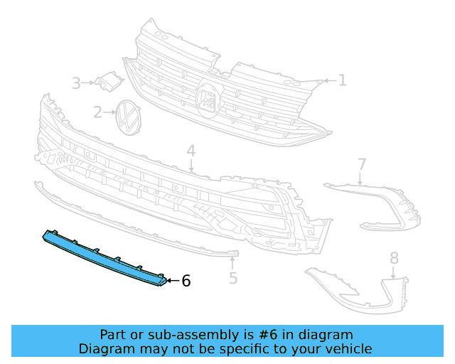 Trim 5NN-853-211-F-GRU - View 2