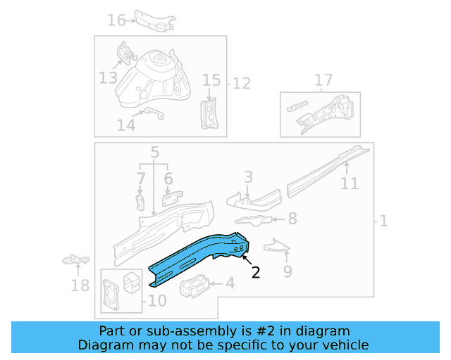 Inner Rail 5QM-803-106 - View 2