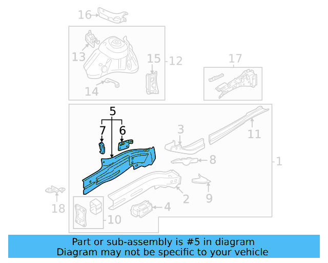 Outer Rail 5QM-804-106 - View 5