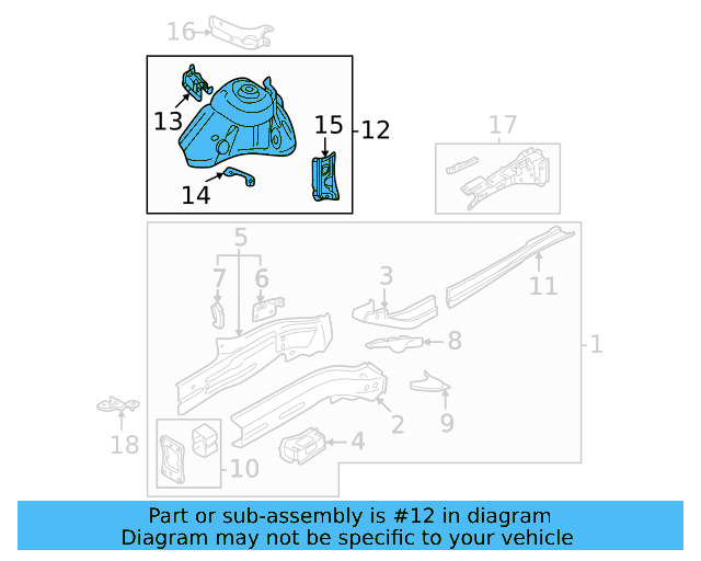 Apron Assembly 3Q0-805-116-H - View 5