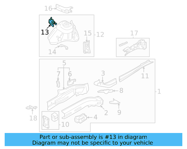 Bracket 5Q0-121-409-B - View 14