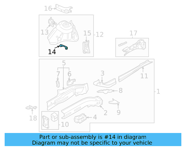 Bracket 5Q0-121-409-B - View 6