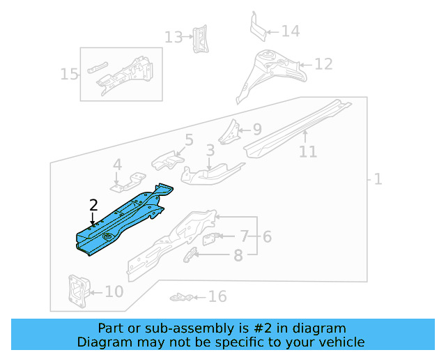 Inner Rail 5QM-803-105 - View 3