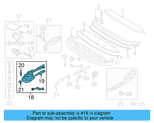 Hinge Assembly 1Q0-825-307-F - View 4