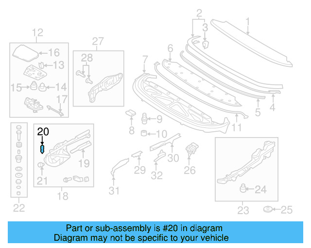 Hinge Assembly Spring 1Q0-825-377-A - View 10