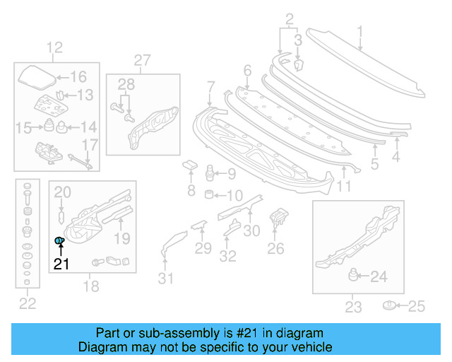 Hinge Assembly Damper 1Q0-825-467 - View 3
