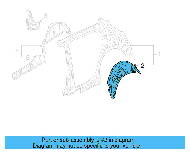 Outer Wheelhouse 1K6-809-412-B - View 9