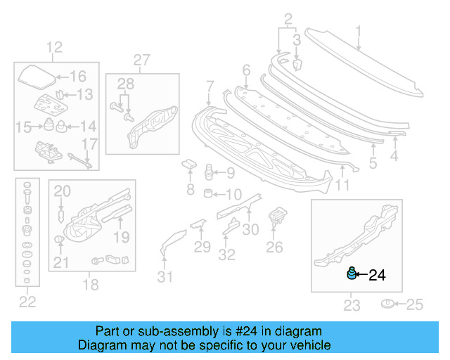 Retainer Assembly Buffer 1Q0-825-443-B - View 3