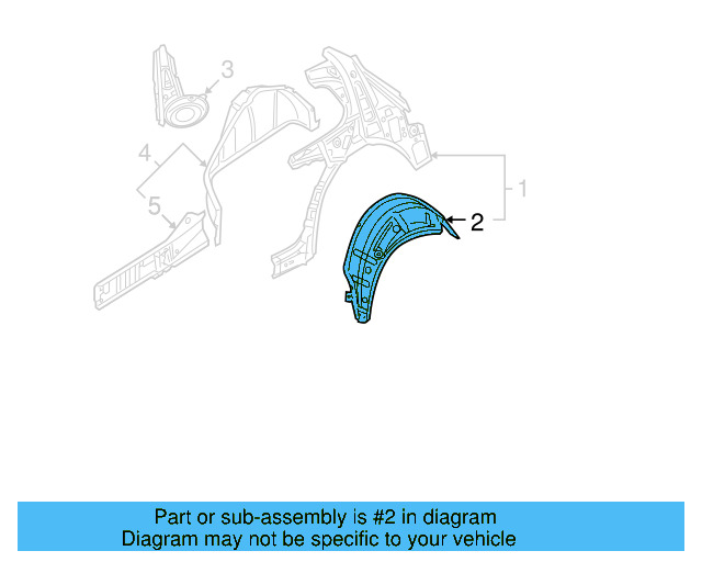 Outer Wheelhouse 1K6-809-412-B - View 13