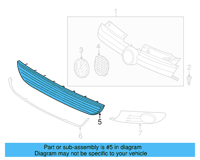 Grille 1K0-853-677-C-9B9 - View 19