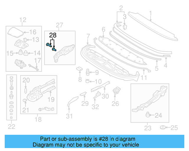 Lock Arm Fastener 1Q0-825-293 - View 3