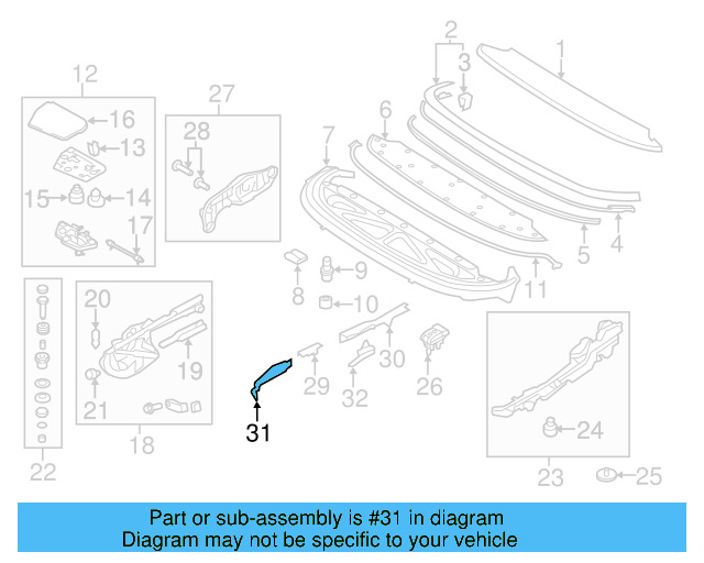Rear Cover 1Q0-825-357-A-9B9 - View 3