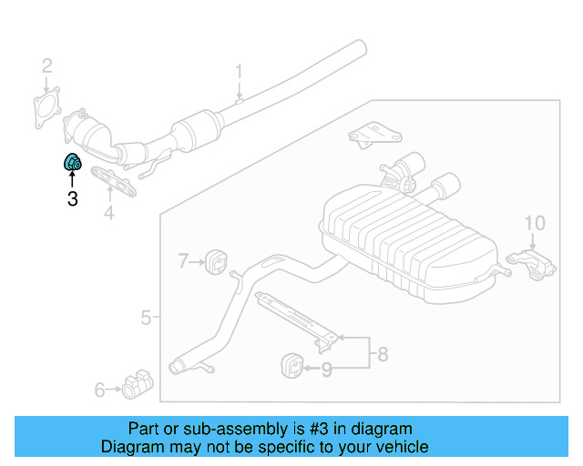 Converter & Pipe Lock Nut N-102-861-08 - View 25