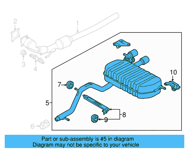 Muffler & Pipe 5K6-253-181-BT - View 5