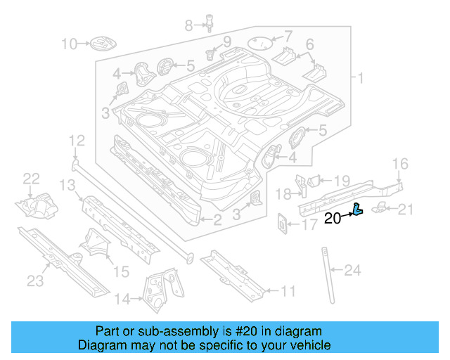 Rear Retainer 5C0-804-055