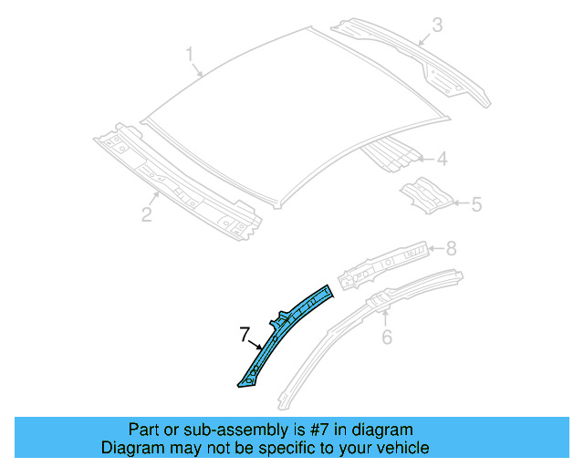 Rail Reinforced 3C8-810-411 - View 2