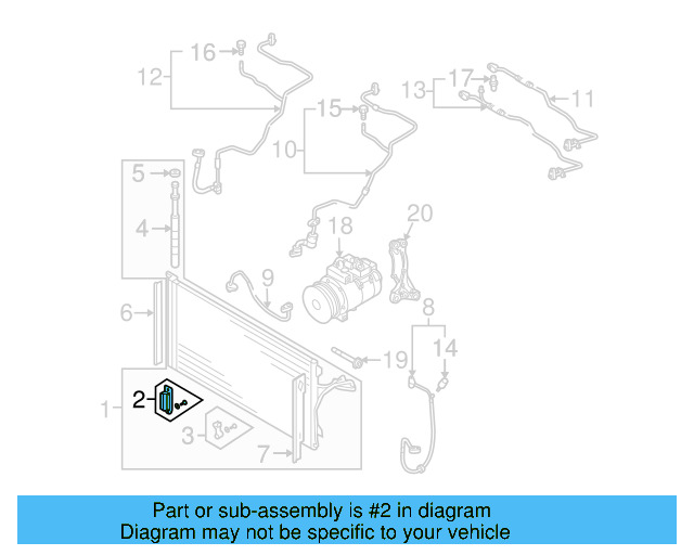 Condenser Bracket 7L0-498-871 - View 15