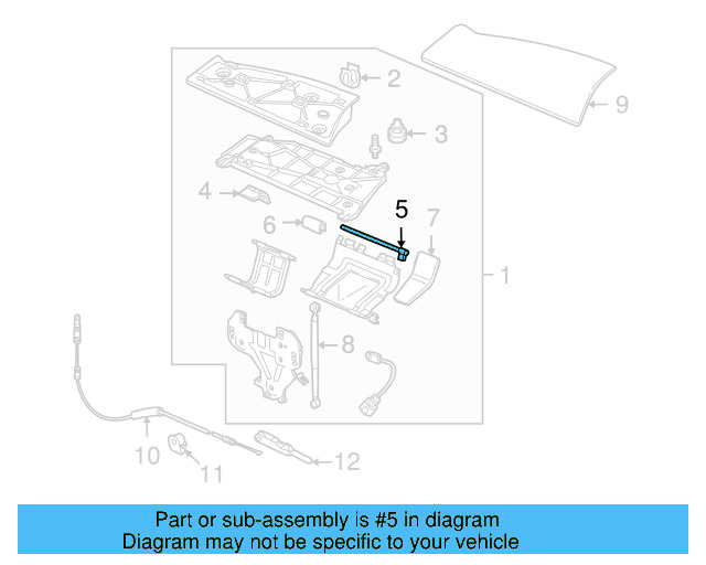 Flap Pin 1Q0-872-463 - View 3