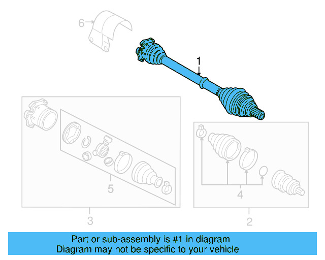 Axle Assembly 5Q0-407-762-AX - View 10