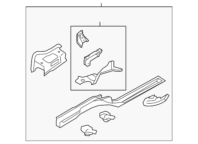 Lower Rail Assembly 1K0-803-091-E