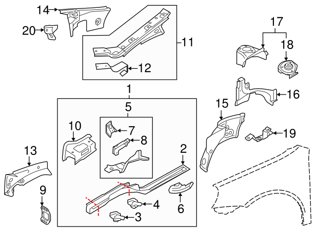 Mount Bracket 1K0-820-769-G