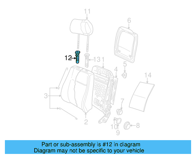 Headrest Guide 1J0-881-920-F-U71 - View 44
