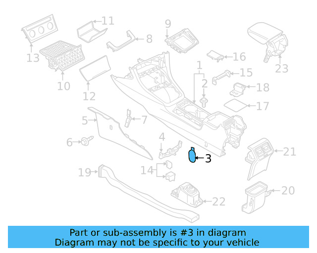 Center Console Cap 5GM-863-359-82V - View 13