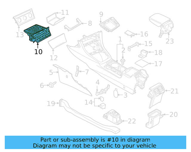 Storage Tray 5G1-863-391-F-82V - View 16