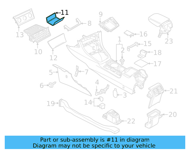 Storage Tray Insert 5G1-863-328-C-82V - View 13