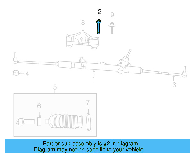 Gear Assembly Mount Bolt 7B0-422-835 - View 2