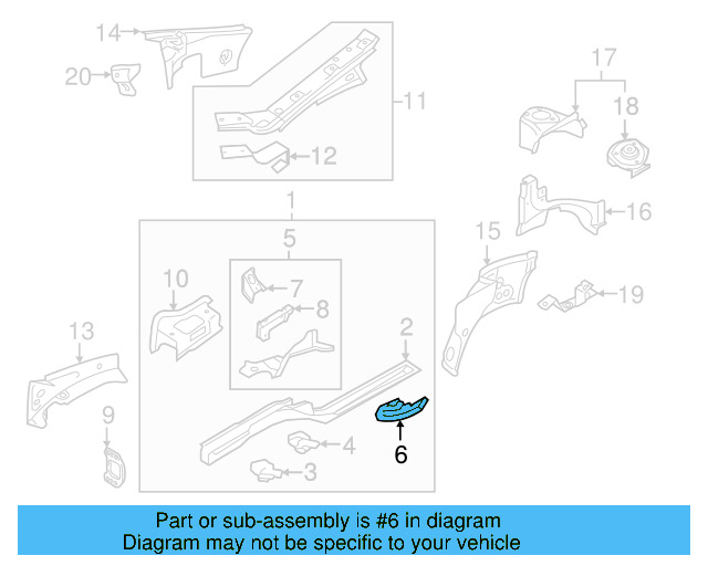 Bracket 1K0-611-846-B - View 23