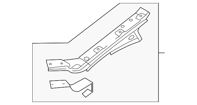 Upper Outer Rail 1Q0-809-145-A - View 3