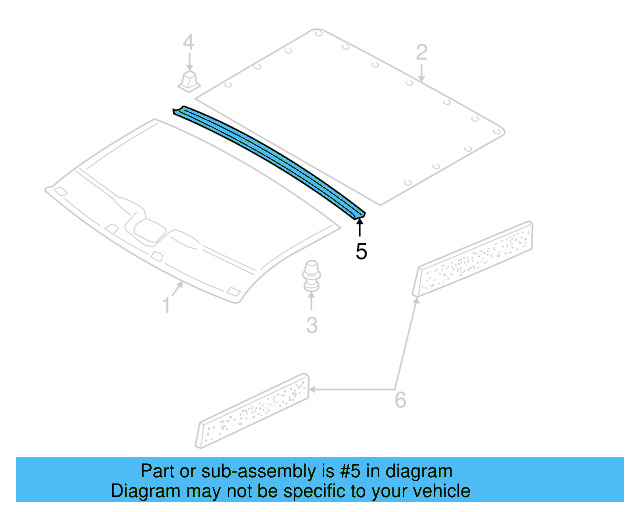 Windshield Header 701-817-519-A - View 10