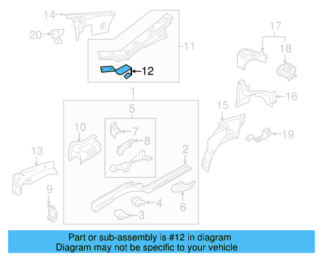 Bracket 1K0-611-846-B - View 74